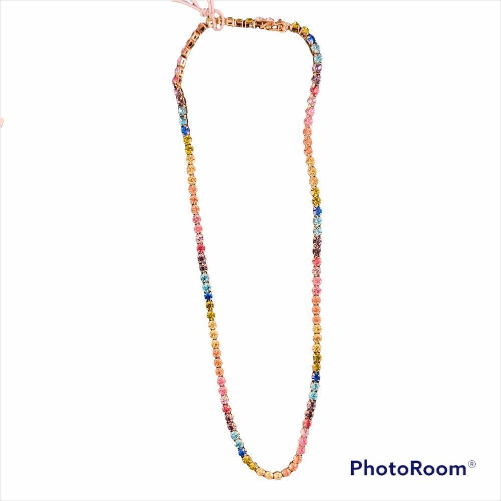 🌿4/$35🌿NWT BP Rainbow Diamond Gem Gold‎ Chocker Necklace